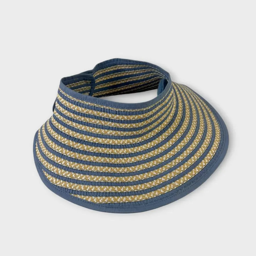 Eric Javits Brooke Visor in Blue Mix - Picture 4 of 8